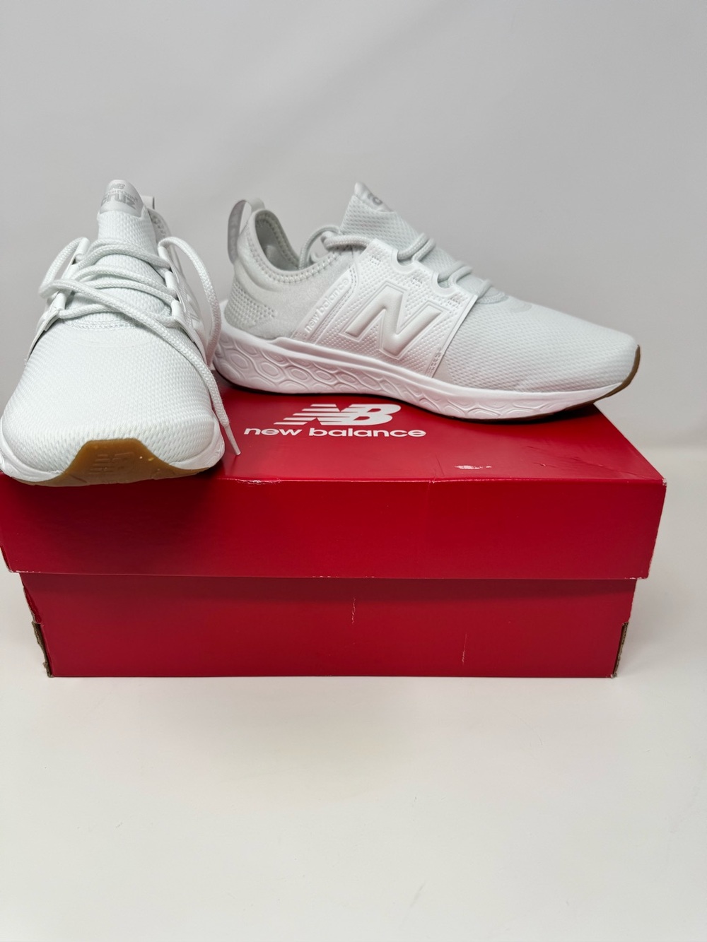 New Balance White Low-Top fresh foam X V3 women size 10.5 New with box